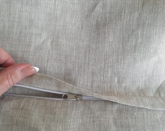 Zippered Linen Duvet Cover, Eco-friendly natural linen duvet cover with a zipper. Twin, TwinXL, Single, Full, Double, Queen,King,Custom size