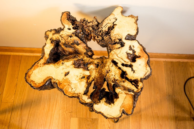 Live Edge Natural Edge Spalted Maple End Table
