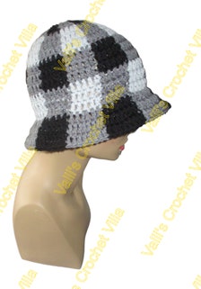 HyChi Reversible Plaid Bucket Hat