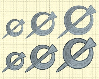 Paquete de broches (3 estilos en 3 tamaños) - Bordado - Danza irlandesa