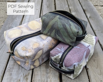DOPP Bag/Kit Sewing Pattern - PDF Pattern for Beginners