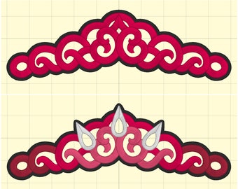 Tiara 4 (en 4 estilos) - Bordado de danza irlandesa