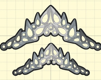 Tiara 5 (en 2 tamaños) - Bordado de danza irlandesa