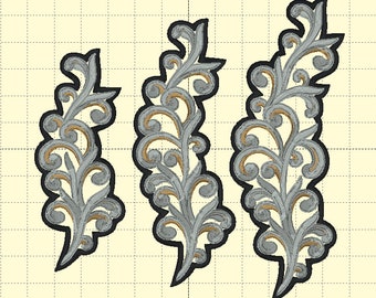 Tocado 4 (en 3 tamaños) - Bordado de danza irlandesa