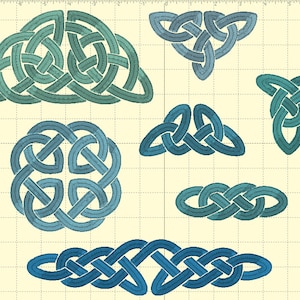 Celtic Knot Bundle 1 (in 3 sizes) - Embroidery - Irish Dance