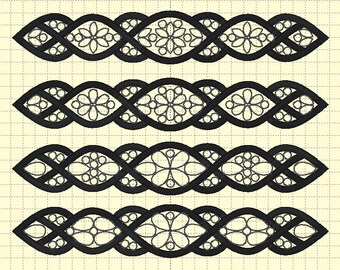 Cinturón 1 (4 estilos/2 tallas) - Bordado de danza irlandesa