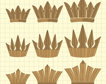 Paquete de coronas (3 estilos en 3 tamaños) - Bordado - Danza irlandesa