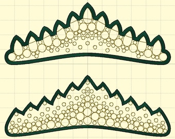 Tiara 6 (en 2 estilos) - Bordado de danza irlandesa
