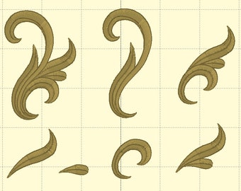 Flourish 1 (en 2 tamaños) - Bordado de danza irlandesa