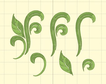 Flourish 2 (en 3 tamaños) - Bordado de danza irlandesa
