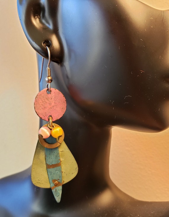 Whimsical Abstract Woman Dangle Drop Earrings - image 4