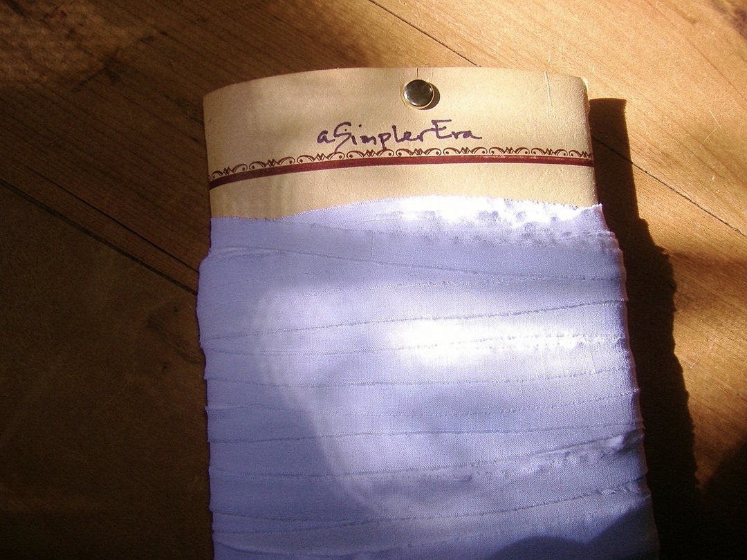 52 Yds Simple Hand Torn Ribbon From Vintage Cloth • Narrow • White ...