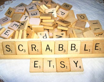 Vintage Scrabble Tiles • Complete
