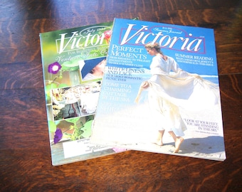 2 vintage July VICTORIA MAGAZINE Back Issues, 1993 & 1997