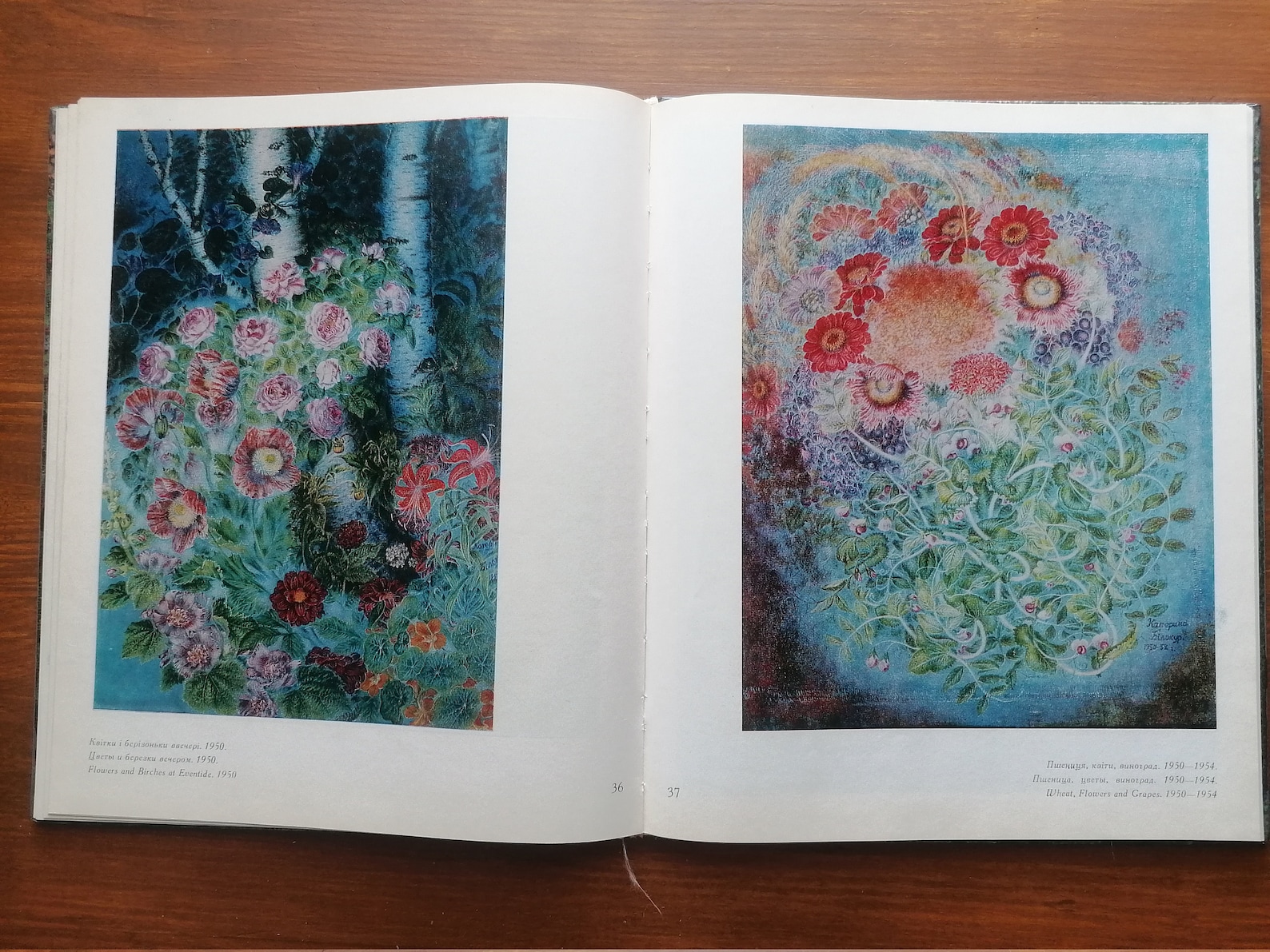 Kateryna Bilokur Art Book Ukrainian Artist Paintings Album USSR 1975 Etsy