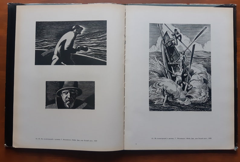 Rockwell Kent Vintage Art Book paintings album published in USSR in 1963 2d addition 122 illustrations image 10