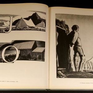 Rockwell Kent Vintage Art Book paintings album published in USSR in 1963 2d addition 122 illustrations image 5