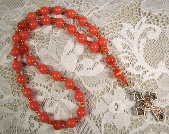 Anglican Prayer Beads-Rosary-Orange