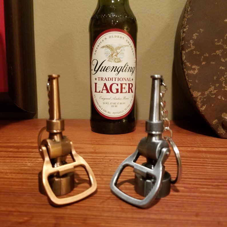 Firefighter Gifthistoric Bottle Opener Fire Hose Nozzle Key Etsy