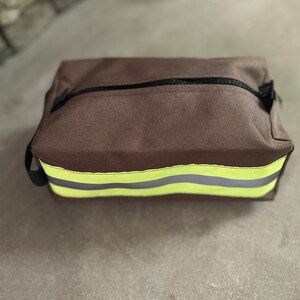 Bunker Gear Style Toiletry Bag Perfect Firefighter Gift Men's Toiletry Bag Shaving bag image 8