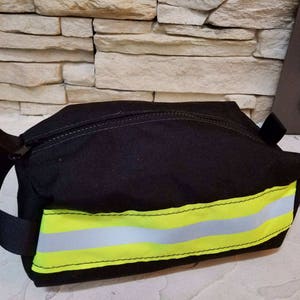 Bunker Gear Style Toiletry Bag Perfect Firefighter Gift Men's Toiletry Bag Shaving bag image 3