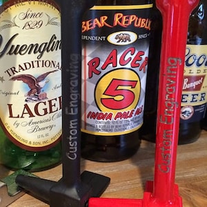 Custom Engraved Halligan Bottle Opener - Firefighter Gift - Firefighter Wedding Gift