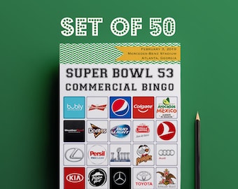 2019 Tremendous BOWL Bash Recreation Fastened Printable // Professional Bingo photo about Printable Super Bowl Bingo Cards called 2019 Tremendous BOWL Bash Activity Established Printable // Professional Bingo