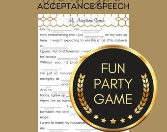 Award Show Acceptance Speech (School-Friendly)