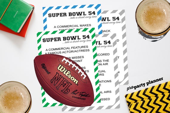 2020 Super Bowl 54 Party Game Printable Superbowl 54 Etsy