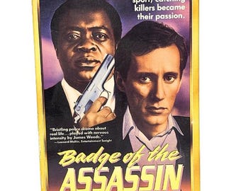 Badge Of The Assassin VHS Movie- Video