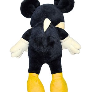 Vintage 1980s Disney Playskool Softies Mickey Mouse With Plush Nose And Plastic Eyes No Red Pants Stuffed Animal Toy image 3
