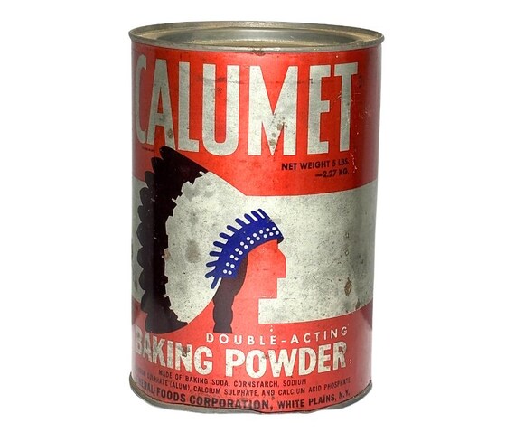 Vintage 1960s Bakers Calumet 5 Pound Double-acting Baking Powder