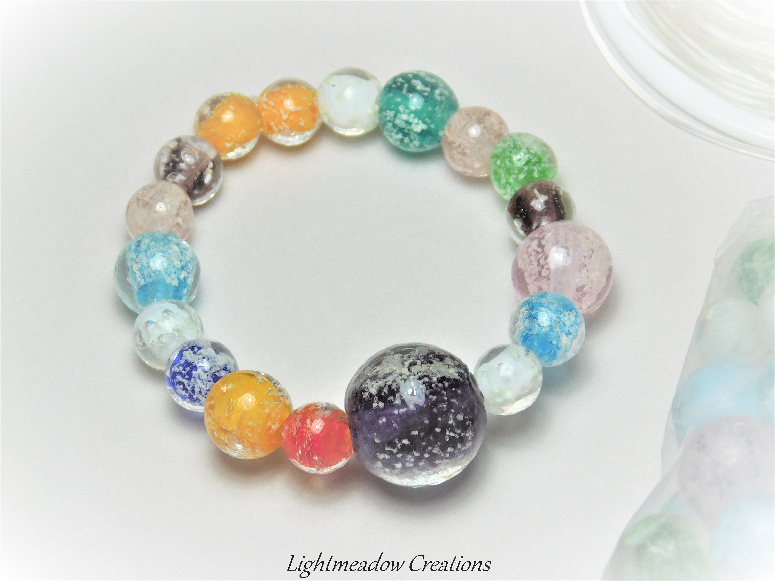 Glow In The Dark Catch A Firefly Luminous Glass Lampwork Handmade