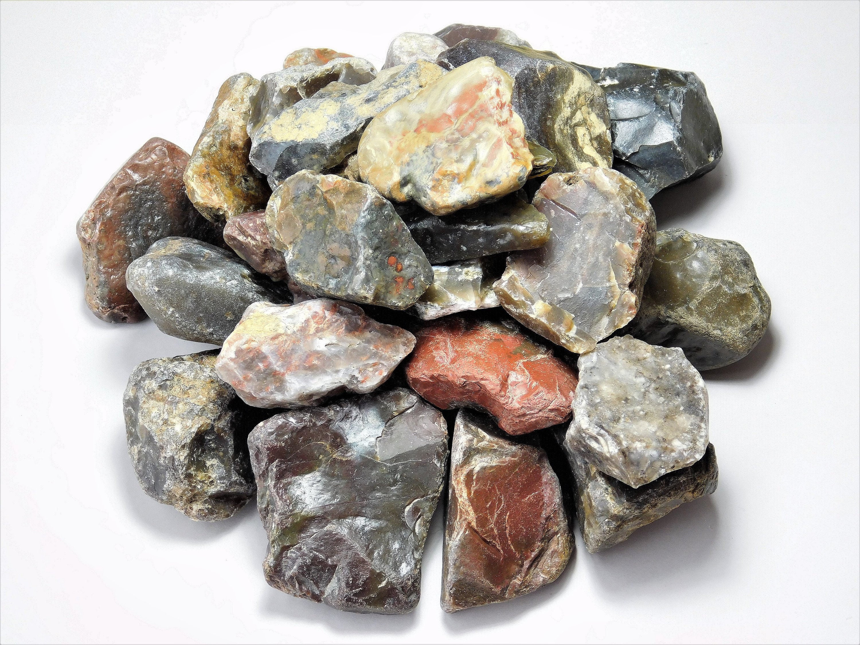 Natural Beautiful Large- XXLarge Raw Moss Agate Rough Stones