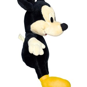 Vintage 1980s Disney Playskool Softies Mickey Mouse With Plush Nose And Plastic Eyes No Red Pants Stuffed Animal Toy image 4