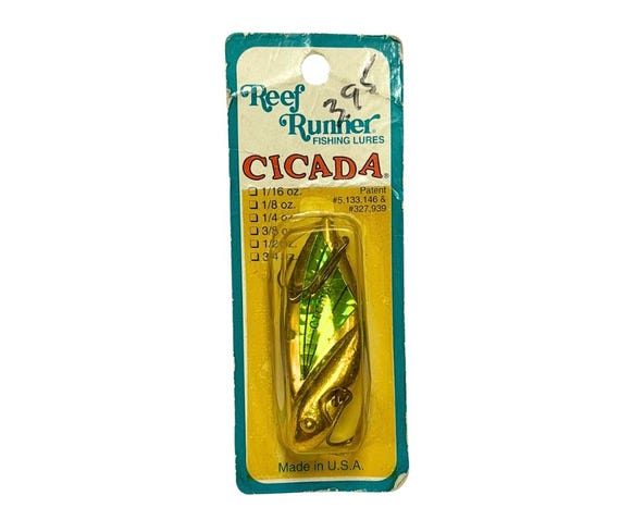 cicada lure fishing 1Pcs Lure, Lifelike 3D Holographic Eyes Freshwater Bait Rattle for Aggressive Bass Suitable for Fishing Enthusiasts : Sports & Outdoors The Cicada has an erratic wobbling motion during the retrieve and features holographic sides and a double hook. Fishing Bait, 1Pcs Fishing Lures