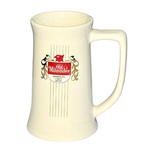 ビンテージ オールド レア ビールマグ 1957年製 Old milwaukee beer
