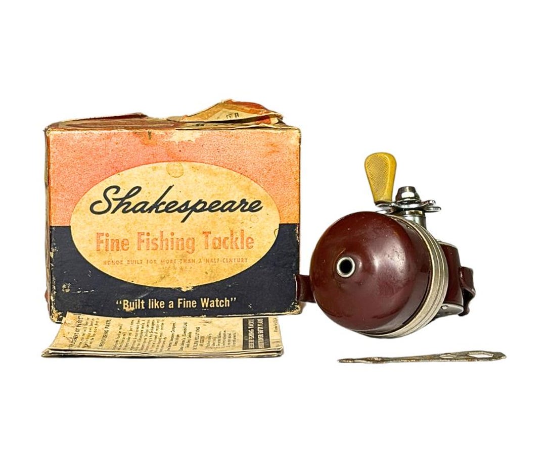 Publicité Vintage Pêche Shakespeare 1960 - Moulinet Wonder Cast