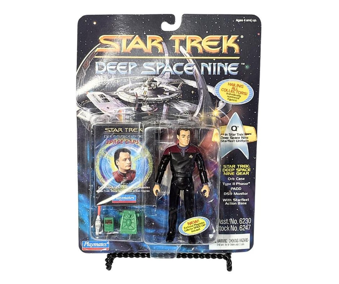 Vintage 1994 Playmates Star Trek Deep Space Nine Q Action Figure