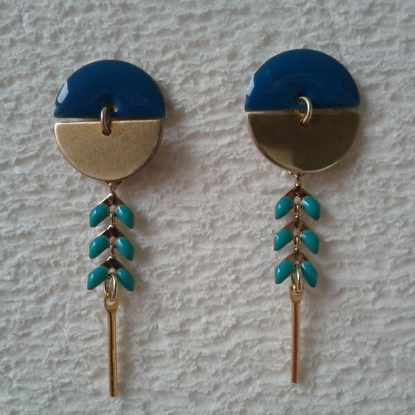 Mailen Sie Grafik - Designer Schmuck Ohrringe