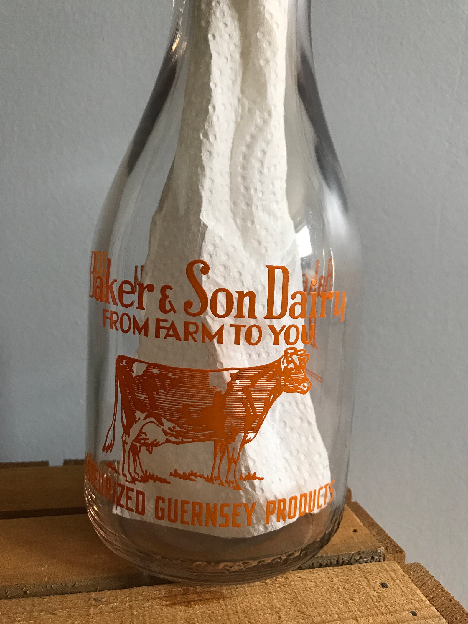 Vintage quart milk jugs 4 milk containers glass milk jugs Etsy