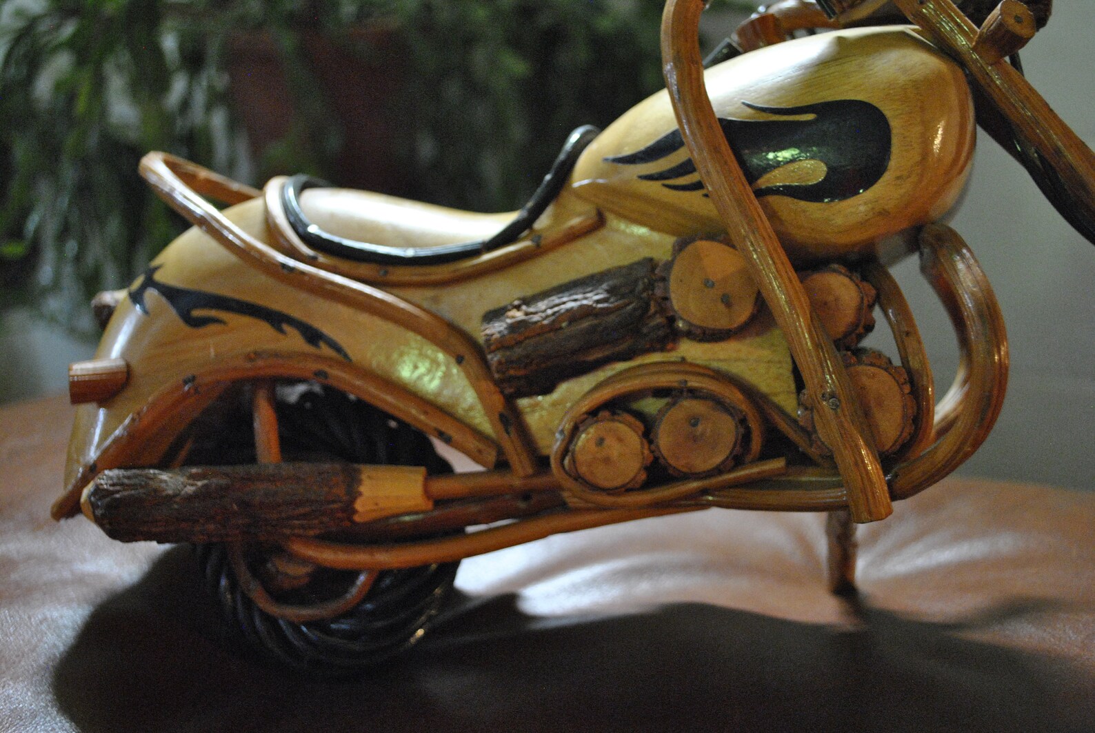 wooden chopper bike