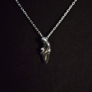 Abstract Mother and Child embrace sterling silver pendant necklace, solid sterling, slide bail, single mother gift, mother&#39;s day