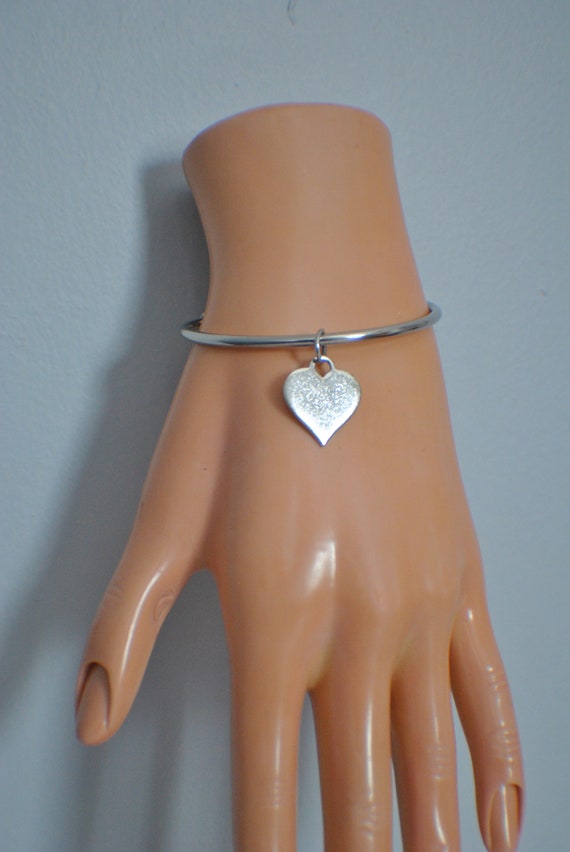 Sterling silver cuff bangles with open applicatio… - image 6