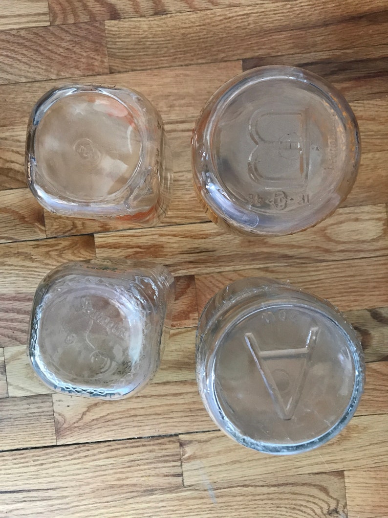 Vintage quart milk jugs 4 milk containers glass milk jugs Etsy