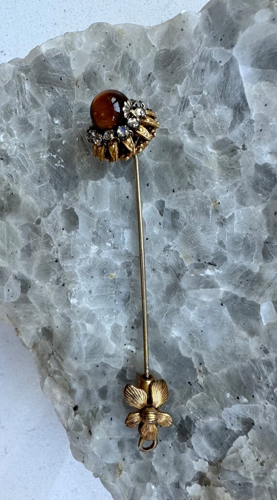 Miriam Haskell stick pin brooch 1940’s originals,… - image 3