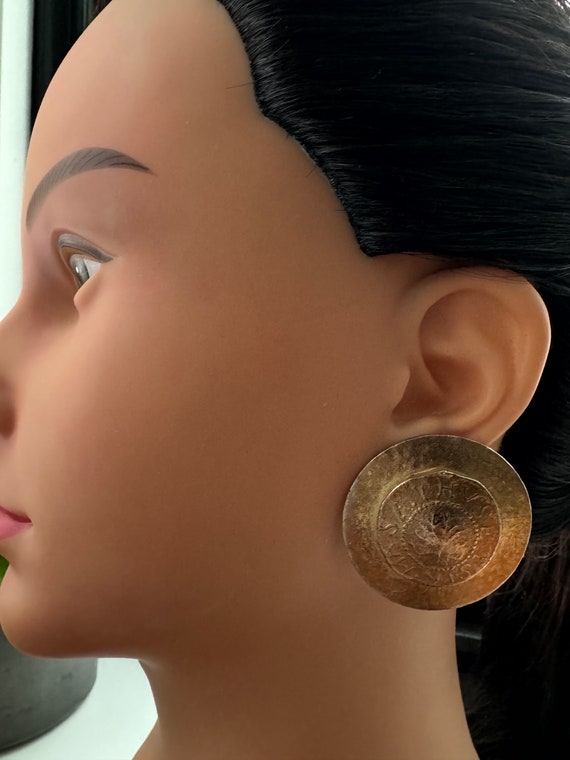 Vintage Carol Duplaise clip on earrings, replica g