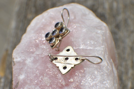 Vintage Amethyst earrings, February Birthstone ea… - image 4