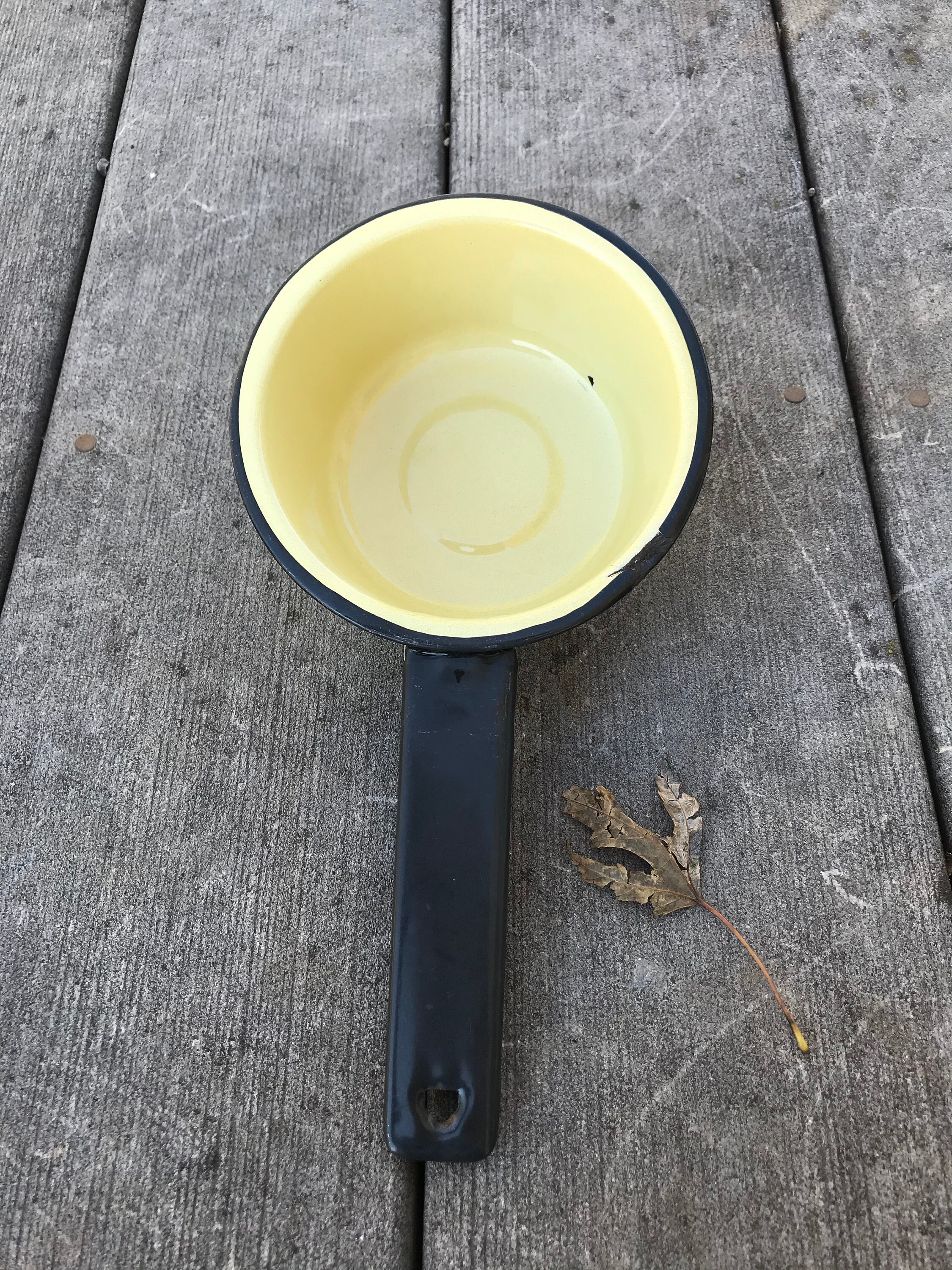 Country kitchen Enamelware sauce pans with handles 3 pieces Etsy