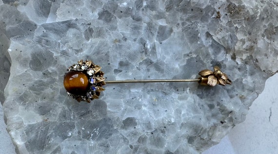 Miriam Haskell stick pin brooch 1940’s originals,… - image 4